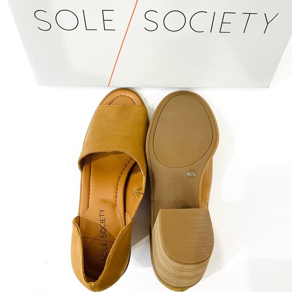Sole Society heels in tan leather - Picture 3 of 4